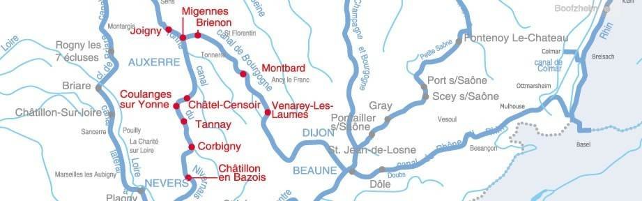 carte Bourgogne-Nivernais